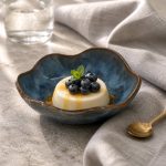 Blue Wavy Dessert Bowl